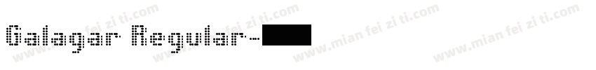 Galagar Regular字体转换